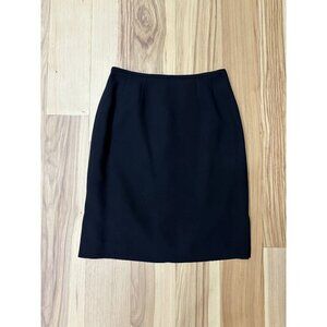 Black Lined Pencil Skirt 4P Office Workwear